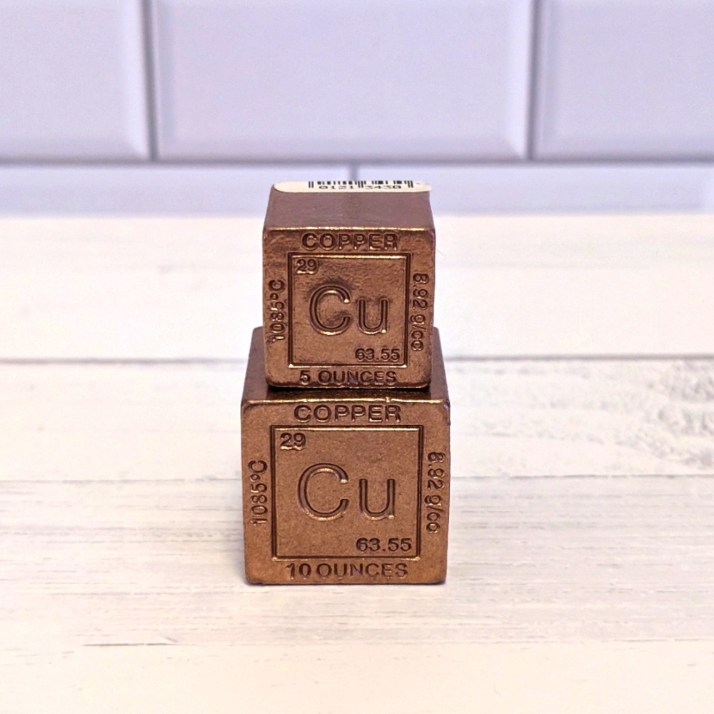 NWT Set of 2 copper cubes 10oz and 5oz